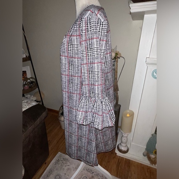 Nina Leonard plaid Bell Bubble dress Super cute!Size M. EUC - Picture 3 of 9